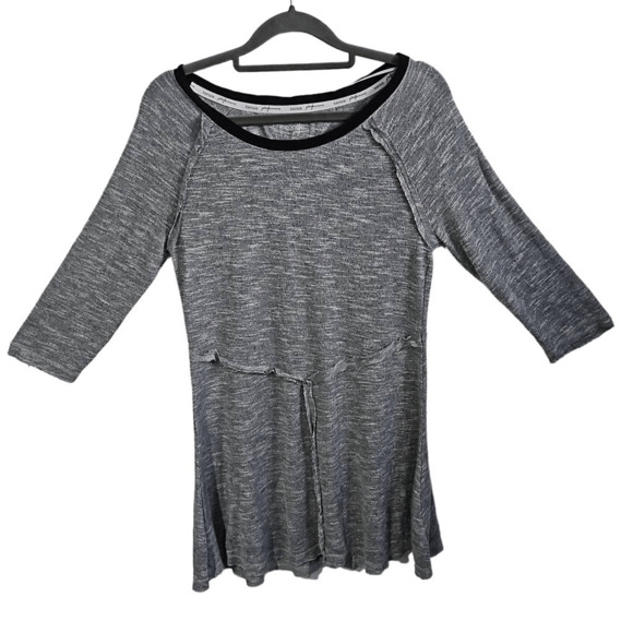 Kensie Girls Size M Bateau Neck Long Sleeve Dress Grey Casual Basic Exposed Hem - Picture 1 of 5